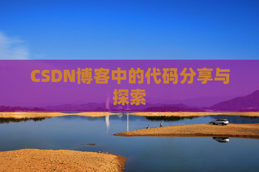 CSDN博客中的代码分享与探索